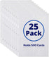 Dunwell Business Card Holder Sleeves - 25 Pack for 500 Cards, Heavyweight Plastic Sheet Protectors
