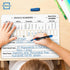 SCRIBBLEDO 10 Pack Place Value Board 9" x 12" Double Sided Dry Erase Boards for Teaching Math Values