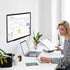Monthly Calendar Dry Erase Whiteboard 24" x 18", Double-Sided Portable Board with Black Aluminium Frame