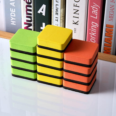Dry Erase Erasers, Eeoyu 40 Pack Magnetic Whiteboard Cleaners, Chalkboard Wipers for Kids and Classroom Supplies