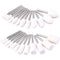 AUSTOR 24 Pieces Wool Felt Mounted Mandrel Set with 2 Shaped and 6 Sizes Polishing Buffing Wheel Bits for Dremel Rotary