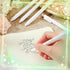 Ctosree 50 Pcs Bridal Shower Pens, Black Ink Retractable Ballpoint Pens for Guest Book, Wedding Favors for Women