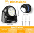 (1 Pack) Motion Sensor Outdoor Lights - Outdoor Motion Sensor Light Battery Operated Wireless Spotlight Motion Detector