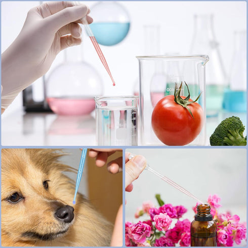 300PCS 3ML Plastic Transfer Pipettes, YSSHUI Disposable Pipette for Essential Oil and Makeup Tool