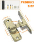90/180 Degree Barn Door Lock - Small Flip Gate Latches Hardware for Sliding Door Security (Bronze-1Pc)