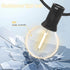 25FT, 12+1 G40 Bulbs, Outdoor String Lights Waterproof Patio Lights with Shatterproof Connectable Hanging Outdoor