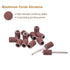 uxcell 100 Pcs 1/4 Inch Sanding Sleeves Sandpaper Set - 180 Grit with Drum Mandrels for Rotary Tools.