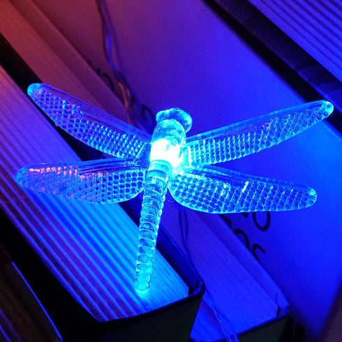 10ft 20 2 Dragonfly Starry String Lights LED Decorative Twinkle Fairy Lighting Strand Battery Powered with Modes