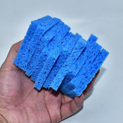 10 60mm 60mm 10mm,Blue Pcs Soldering Iron Special High Temperature Sponge,With Holes x x