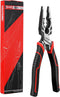 HAUTMEC Pro 8" Multifunctional Combination Linesman Plier with Cable Cutter, Wire Stripper, Terminal Crimping, Tool