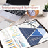 Small 5.5x8.5 Binder with Sleeves, 40-Pocket Displays, Acid-Free Archival Quality, 2 Pack Black