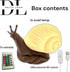Delta Loom 15 Dimmable Glowing Snail LED Table Lamp - USB Powered, Color Changing Modes, Night Light with Switch - Warm