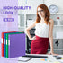 Henoyso 16 Pcs 1/2 Inch 3 Ring Plastic Binder, Flexible Binders Hold up to 8.5" x 11" Paper, Back to School Supply
