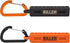 Screwdriver Bit Holder Storage Organizer, Railer 10-Hole Black and Orange Bit Holder with Carabiner, 2 Pack