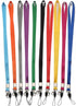 YOUOWO 10 Pcs Neck Office Lanyards for ID Badges Holder, 10 Colors for Kids ID Name Badge