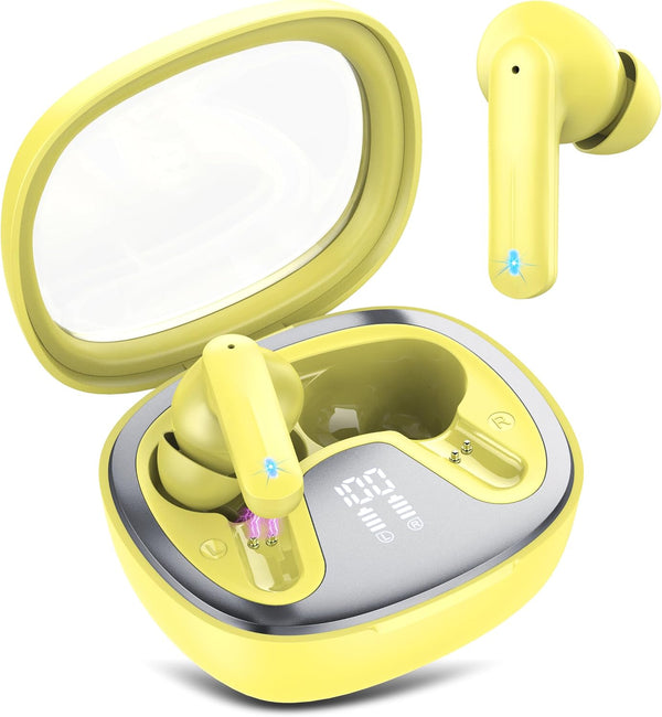 Wireless Earbuds, Bluetooth 5.4 Headphones, HiFi Stereo Bass Ear Buds, in Ear