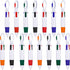 TecUnite 15 Pieces Shuttle Pens Retractable Multi-color Ballpoint Pens with Buckle Keychain for Office School