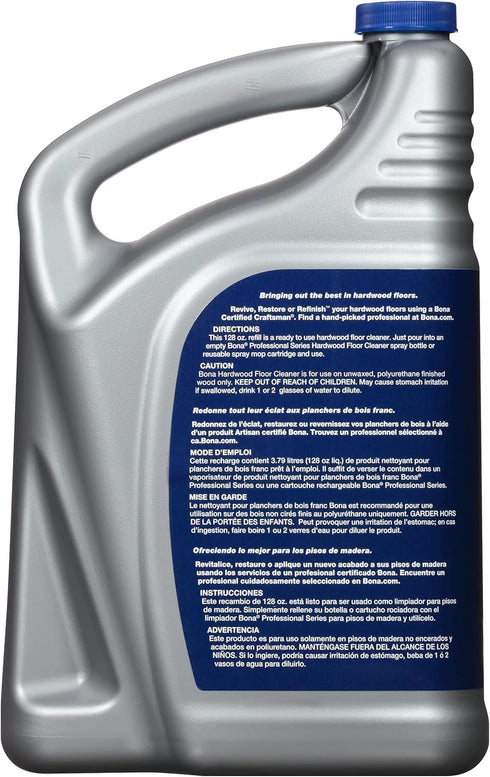128 Oz Bona Professional Series Hardwood Floor Cleaner Refill, Fl