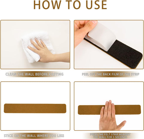 Bulletin Board Cork Board for Walls, Pin Board for Office, Brown Cork Boards for Wall Decoration