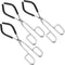 3 PCS 10.2 Inches Beaker Tongs with Black Rubber Coated Ends, Chrome Plated Steel Surface for 50-2000mL Beaker