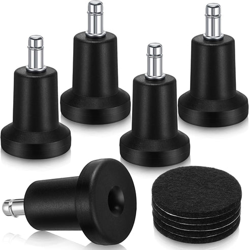 Outus 5 Pieces Bell Glides Replacement Office Chair Wheels Stopper Office Chair Swivel
