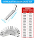 Feeler Gauges Set, 32 Blades Stainless Steel Dual Marked Metric and Standard SAE Valve Thickness Gauge