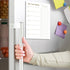 Sweetzer & Orange Gold Meal Planner Notepad, 7x10” Magnetic Grocery List with Tear Off Shopping List