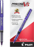 Pilot Precise V5 Rollerball Pens, Extra Fine Point 0.5 mm, Purple, Pack of 12