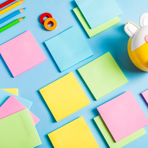 Fainne 120 Pads Sticky Notes, 3x3 Bulk Colors, Self Stick Pads, Memo for Office School Home, 50 Sheets/Pad