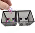 HAHIYO Stackable Paper Clip Mesh Holder Cup, 2.2" Height, 2 Pack Black, Sturdy PaperClip Holder for Desk Organizer