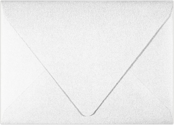 LUXPaper 4Bar A1 Contour Flap Invitation Envelopes | 3 5/8" x 5 1/8" | 80lb. Text | Crystal Metallic | 50 Qty