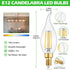 IINVGOOD 12-Pack Dimmable Bulbs 40 5000K Bulb, 4W 460 Bulbs, E12 Bulbs, 90+CRI LED Candelabra Light Watt Equivalent