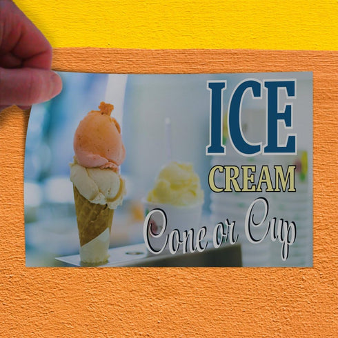 Fastasticdeals 36x24Inches Decal Stickers Multiple Sizes Ice Cream Cone Or Cup Advertising Printing Industrial Vinyl