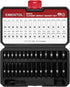 1/4" Set, 29 Set, 4-15mm, 12 EMENTOL Drive Impact Socket Pieces Deep & Shallow Socket Metric Point CR-V, Includes Drill