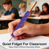 CulinaCraft 4 Pack, Sensory Pencil Grips for Kids Quiet Classroom Fidget Toys, Textured Silicone ADHD & Autism Calming