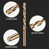 3/8" Cobalt Drill Bit Set (5pcs), M35 High Speed Steel Jobber Length Kit for Metal, Wood, and Plastic with Case