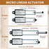 Micro Linear-Actuator 12V DC 64N/14.4lb with Remote Control, 2” Stroke Mini Metal Motion Actuator & Controller