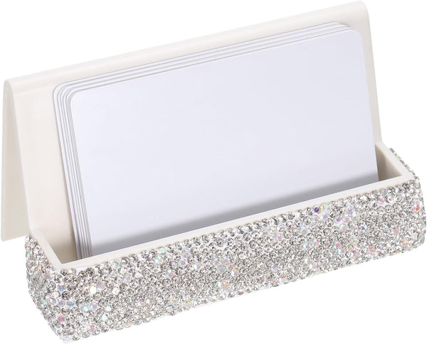 uxcell Business Card Holder for Desk, Plastic Single Side Business Name Card