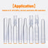 Vial Insert, 5x31 mm Clear Glass Insert Conical Base, Volume 200 ul, Pack of 100