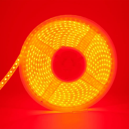 YM E-Bright Red LED Strip Lights - 5M / 16.4Ft 600SMD - Waterproof IP68 Flexible Light Strip with 5A Power Adapter