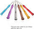 MulWark 6pc Magnetic Mini Flathead & Phillips Micro Precision Screwdriver Set for Electronics