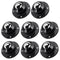 Self Adhesive Caster Wheels, 1 Inch Swivel Steel Appliance Rollers, 28 LBS Load Capacity (8 PCS, Black)