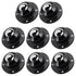Self Adhesive Caster Wheels, 1 Inch Swivel Steel Appliance Rollers, 28 LBS Load Capacity (8 PCS, Black)