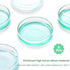 Huanyu 75mm Glass Petri Dish with Lids - High Borosilicate Glass Petri Dishes for Lab Science Experiment (5pcs)