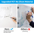 Whiteboard Sticker, 17.3" x 78" Dry Erase Contact Paper, Peel and Stick White Board Wallpaper, Stain-Proof & Super Sticky, No Ghost After 60 Days, Whiteboard Paper for Home/Office/Classroom, 1 Marker by AFMAT
