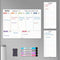 Magnetic Weekly Calendar Whiteboard for Fridge, Refrigerator Dry Erase Weekly White Board, 2 List Boards, 4 Markers