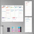 Magnetic Weekly Calendar Whiteboard for Fridge, Refrigerator Dry Erase Weekly White Board, 2 List Boards, 4 Markers