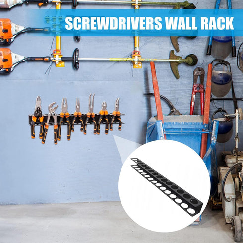 Generic Screwdriver Organizer,Steel Plier Storage Mount For Wall - Hand Tool Organization Supplies -For Workbench