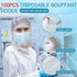 100 Yahenda Pcs Disposable Hair Nets,Bouffant Hoods, Full Face Beard Hair Net for Food Service Workers, Lab, Cooking