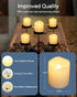 2X Wedding,Table,Outdoor,Pack 12 SHYMERY Flameless Votive Candles,Lasts Longer,Battery Operated LED Tea Lights